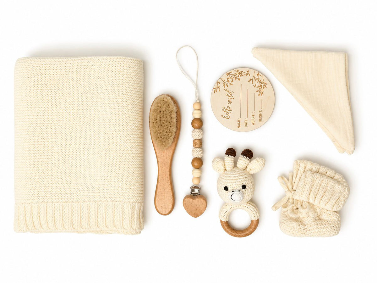 Newborn Baby Gift Set - CREAM