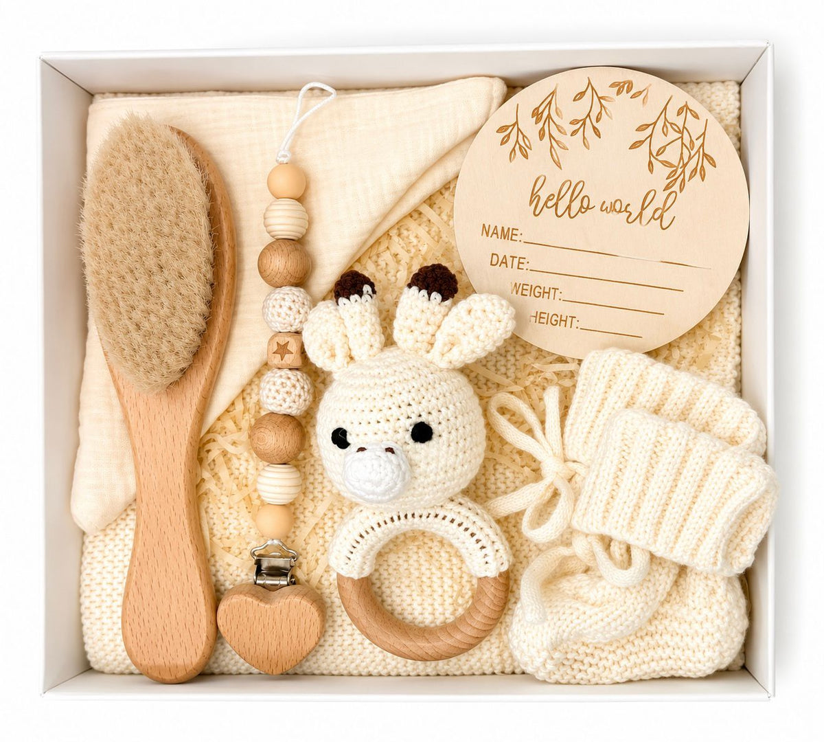 Newborn Baby Gift Set - CREAM